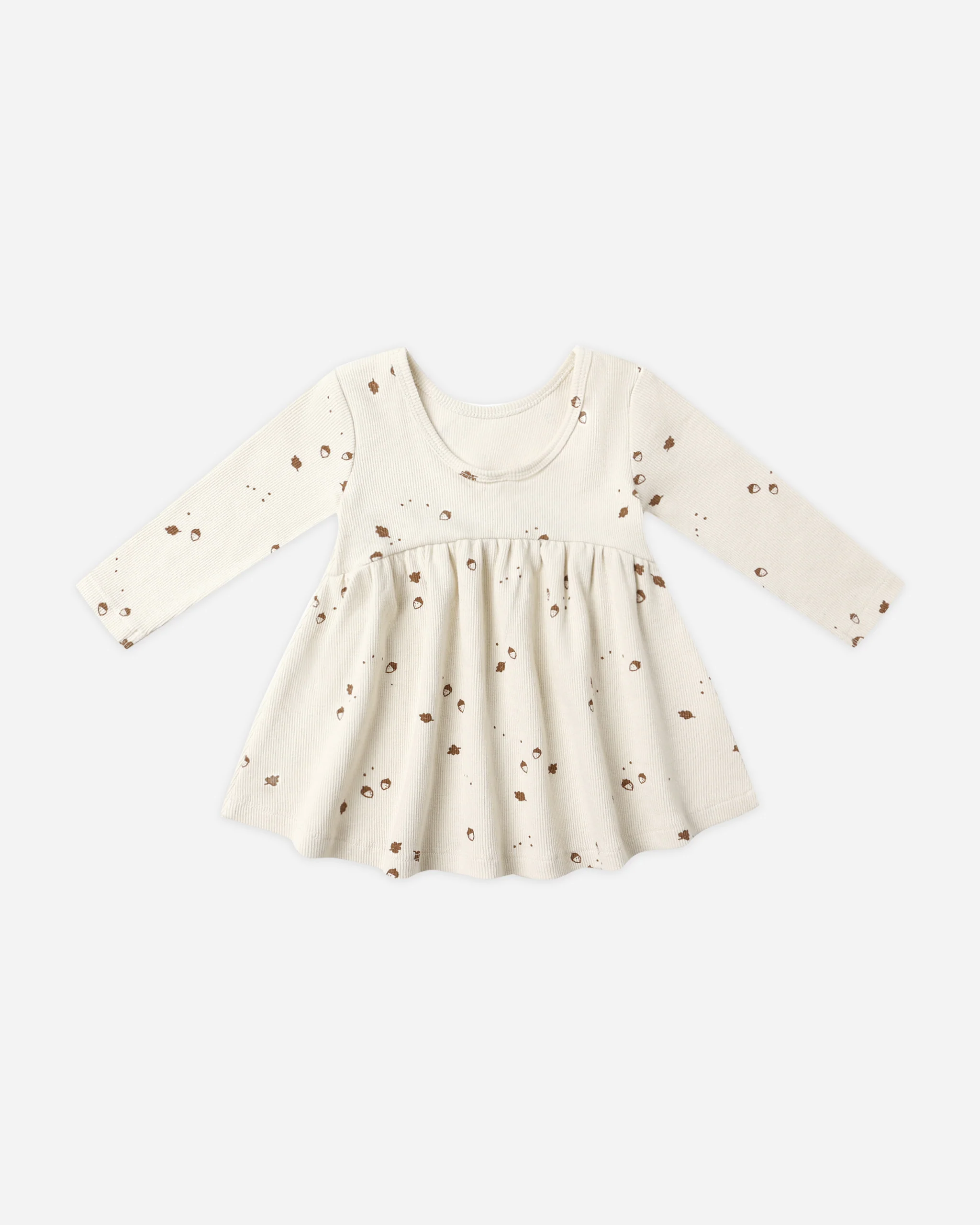 Ribbed Long Sleeve Dress Acorns - Image 2