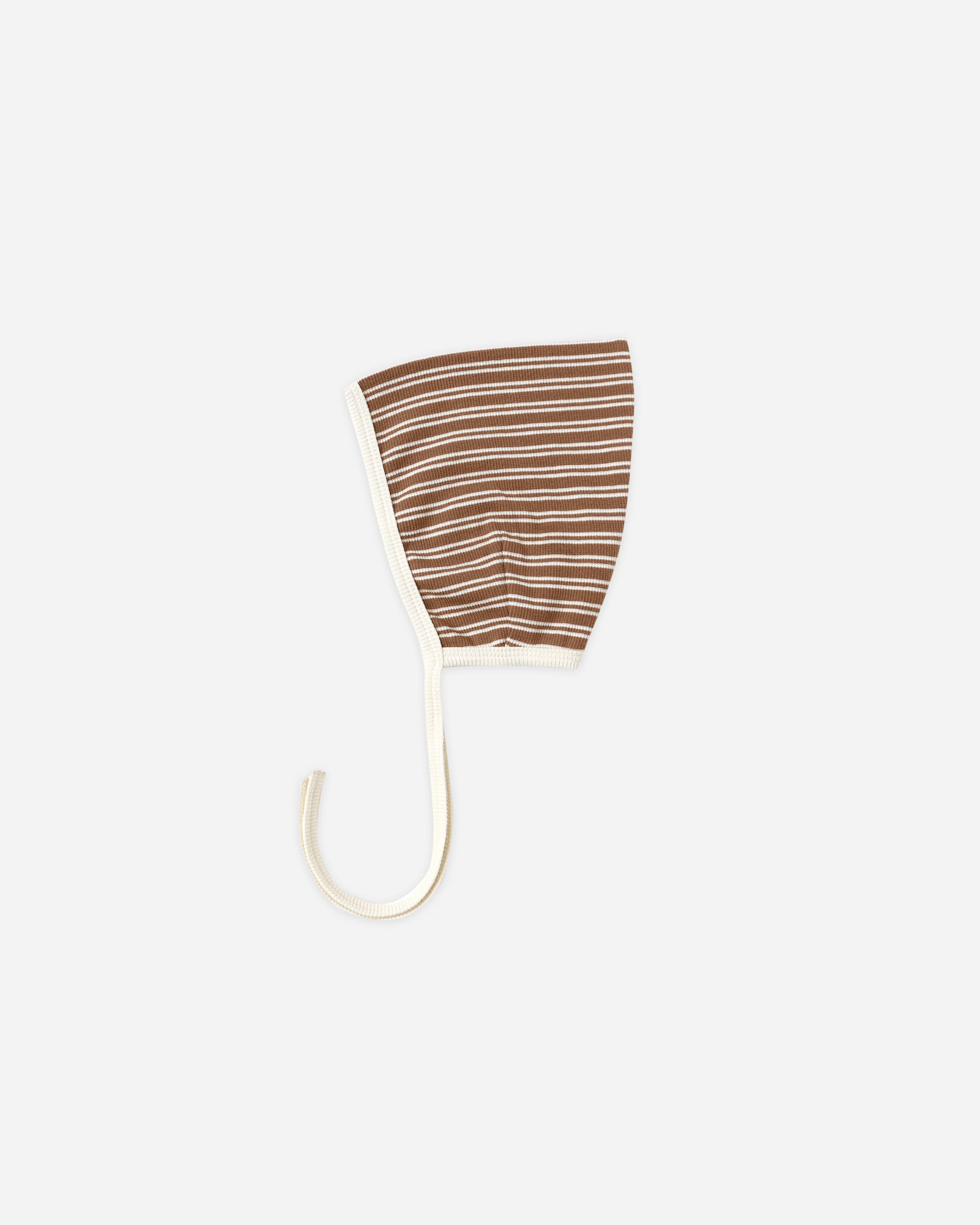 Ribbed Pixie Bonnet Cedar Micro Stripe