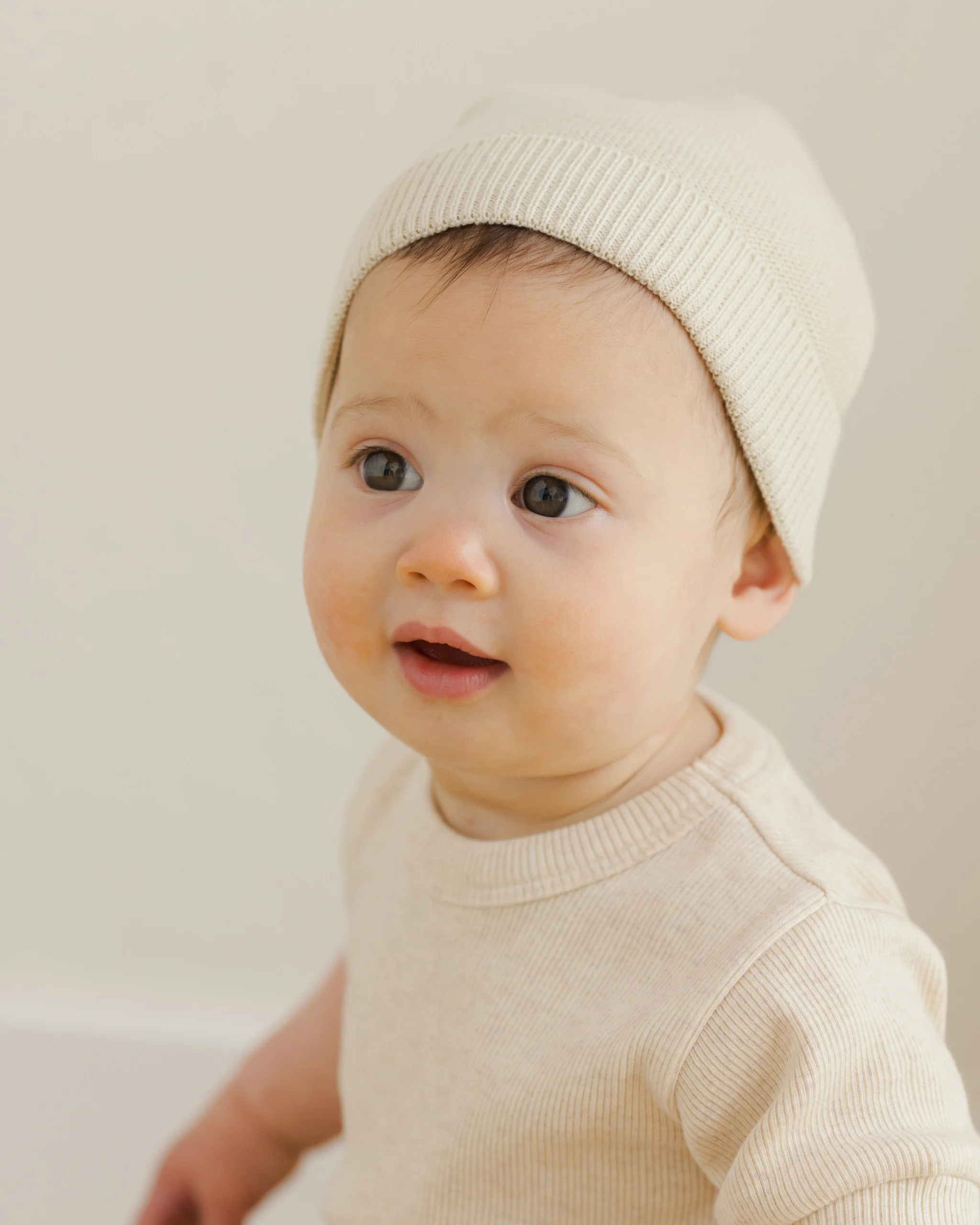 Ribbed Shortie Set Oatmeal - Image 3