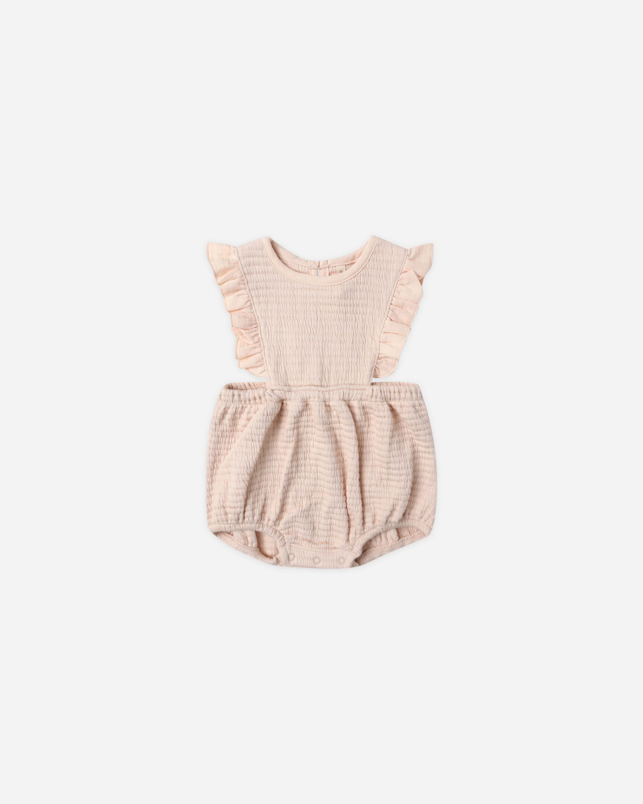 Ruffle Bubble Romper Antique