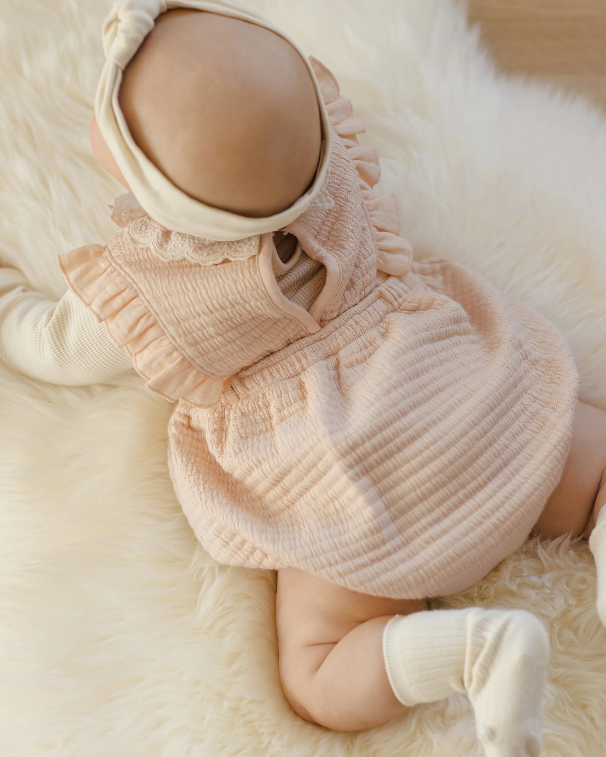 Ruffle Bubble Romper Antique - Image 4