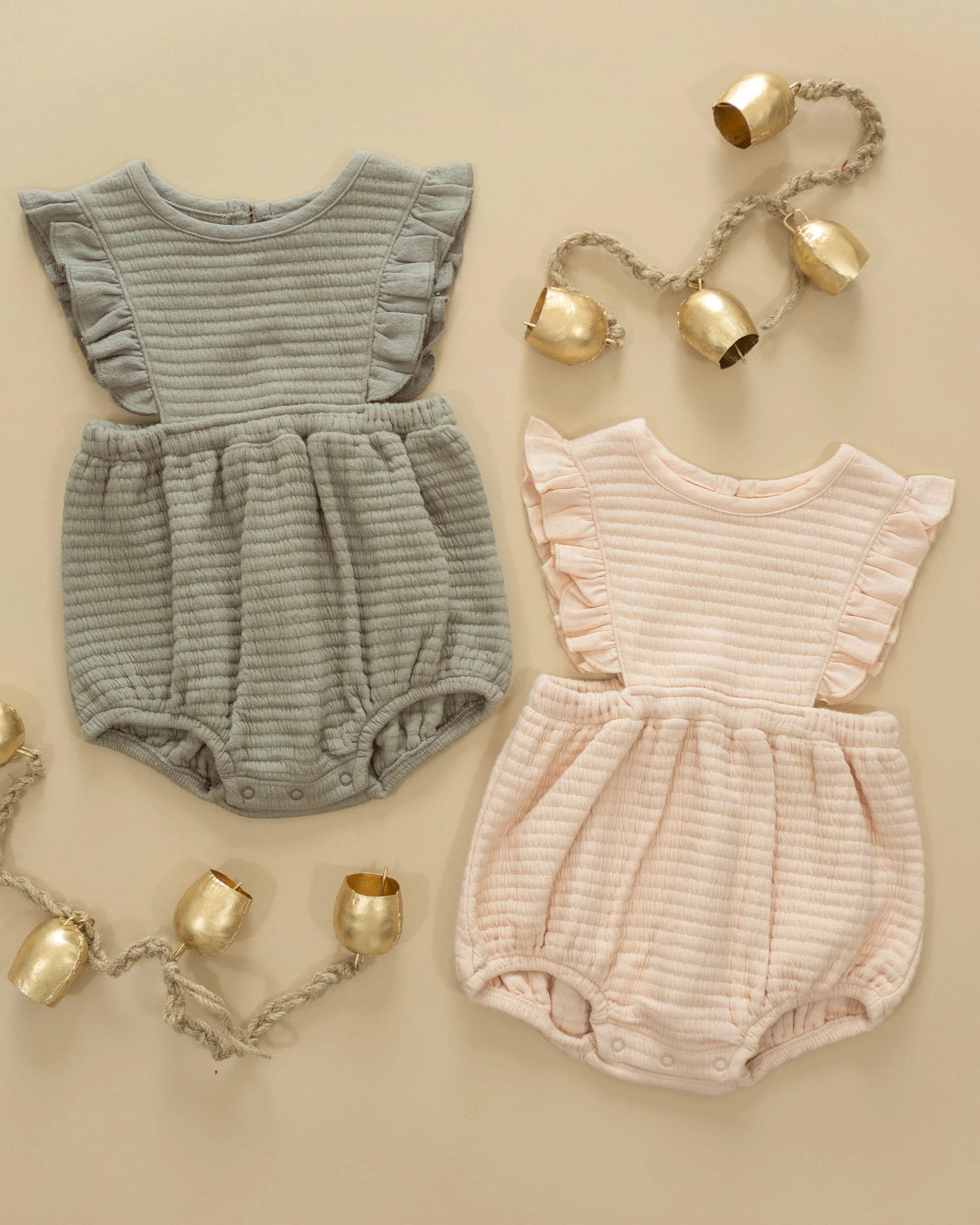 Ruffle Bubble Romper Antique - Image 6