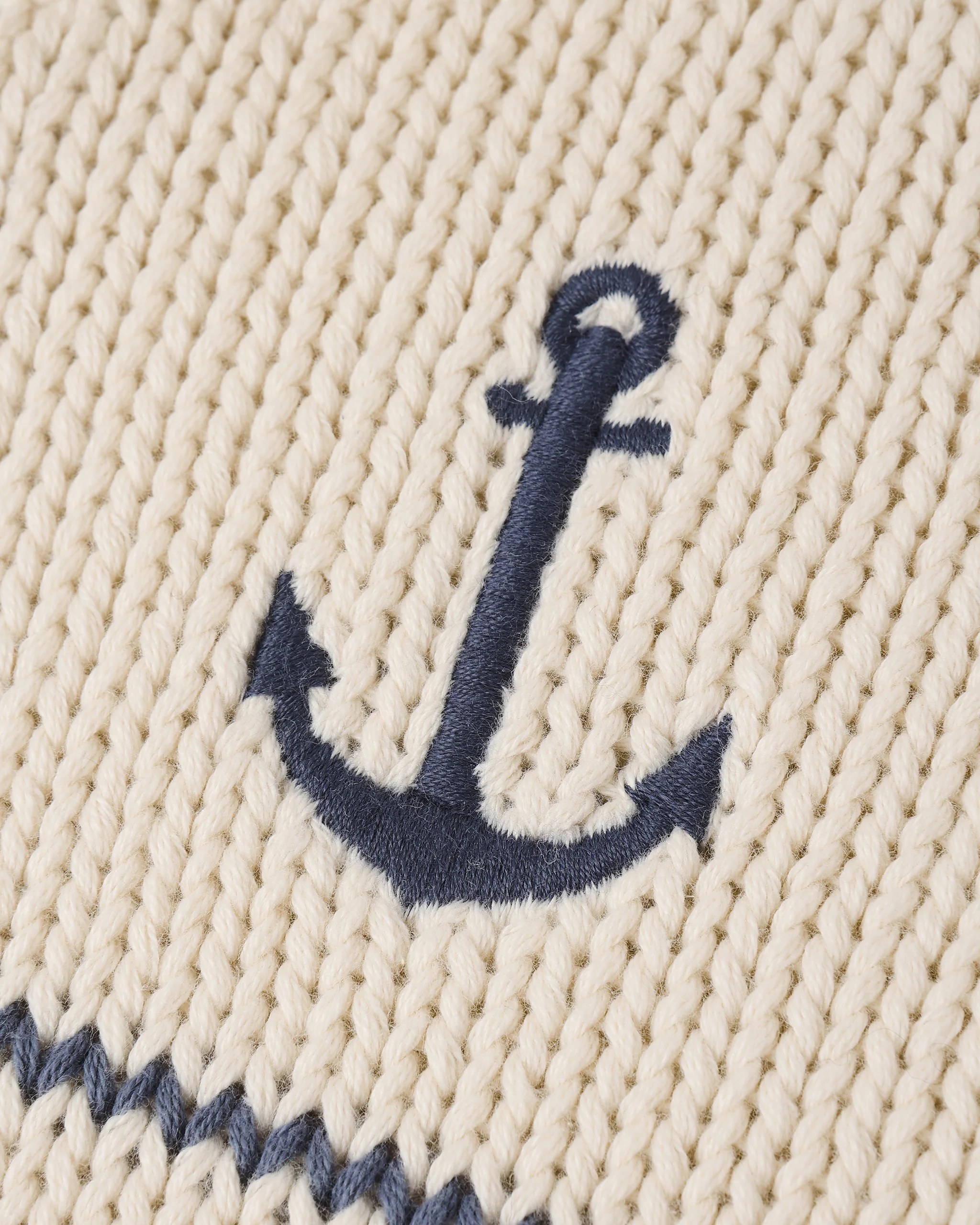 Shawl Cardigan Natural & Marine - Image 7