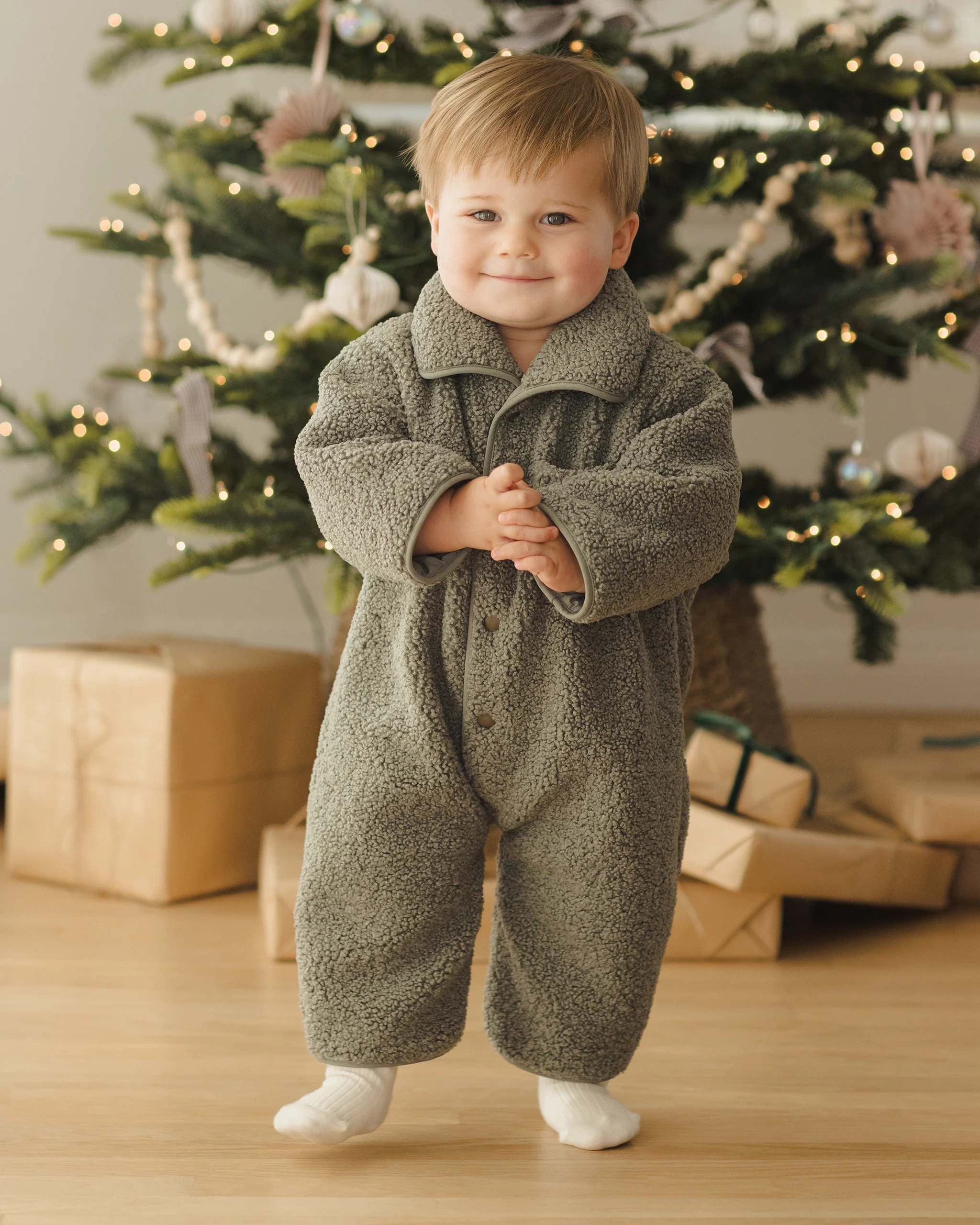 Shearling Jumpsuit Forest - Image 5