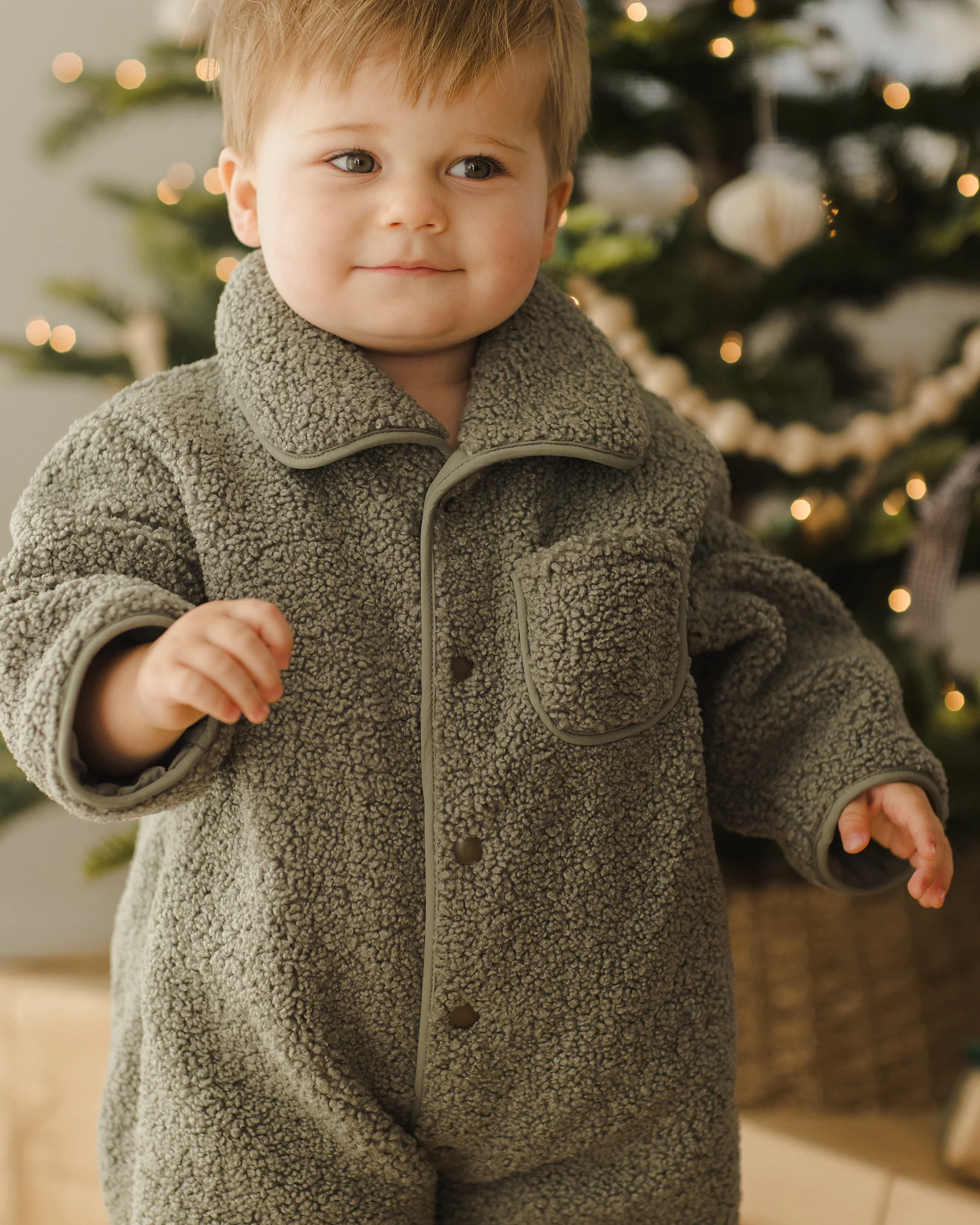 Shearling Jumpsuit Forest - Image 6