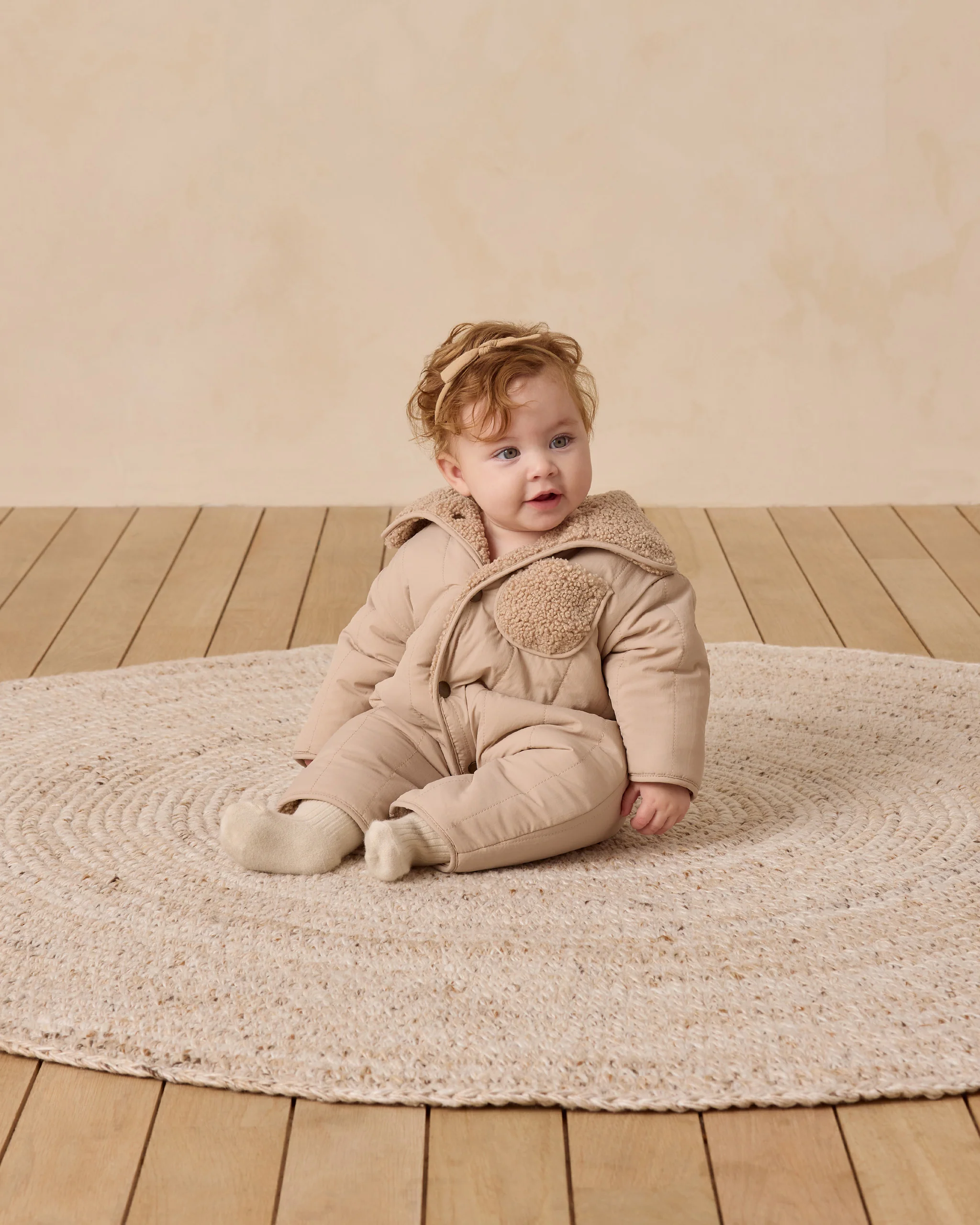Shearling Jumpsuit Oat - Image 3