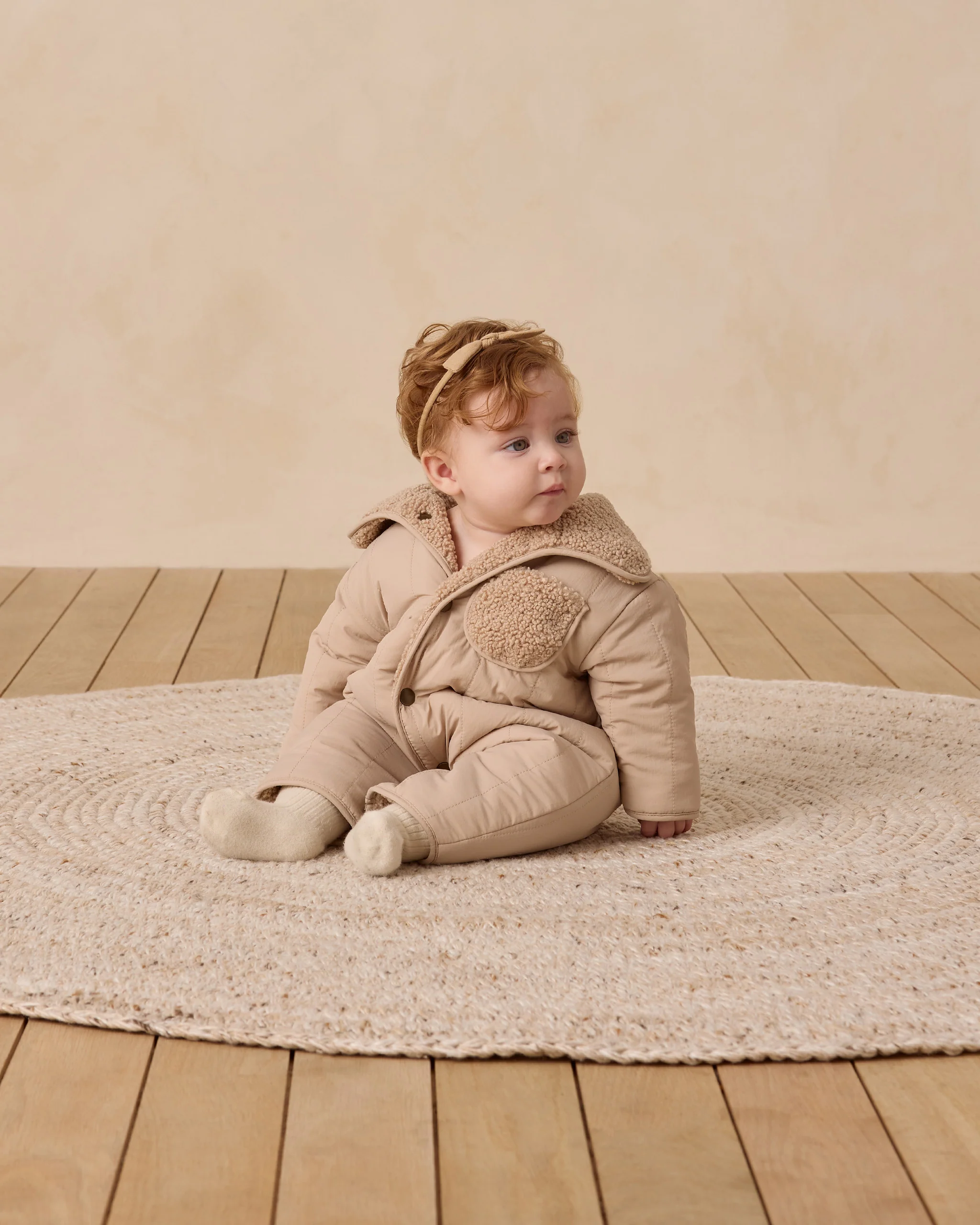 Shearling Jumpsuit Oat - Image 4