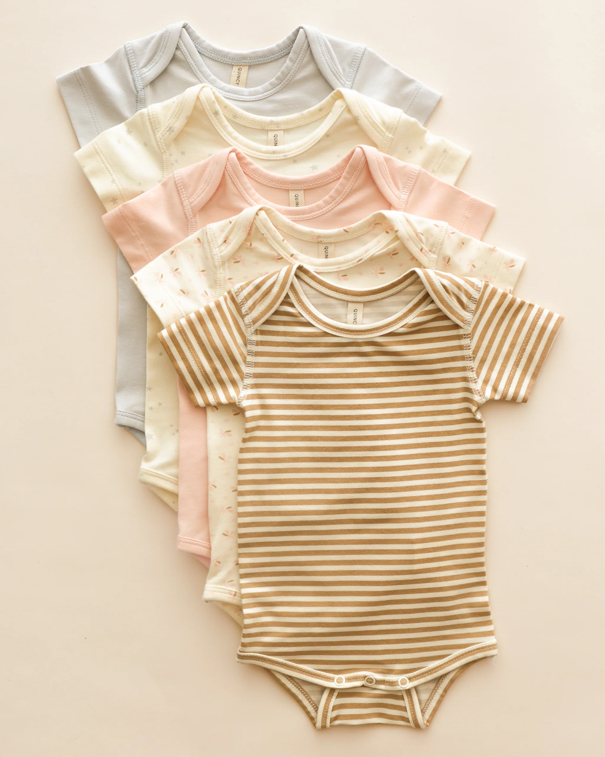 Short Sleeve One-Piece Honey Stripe - Image 5