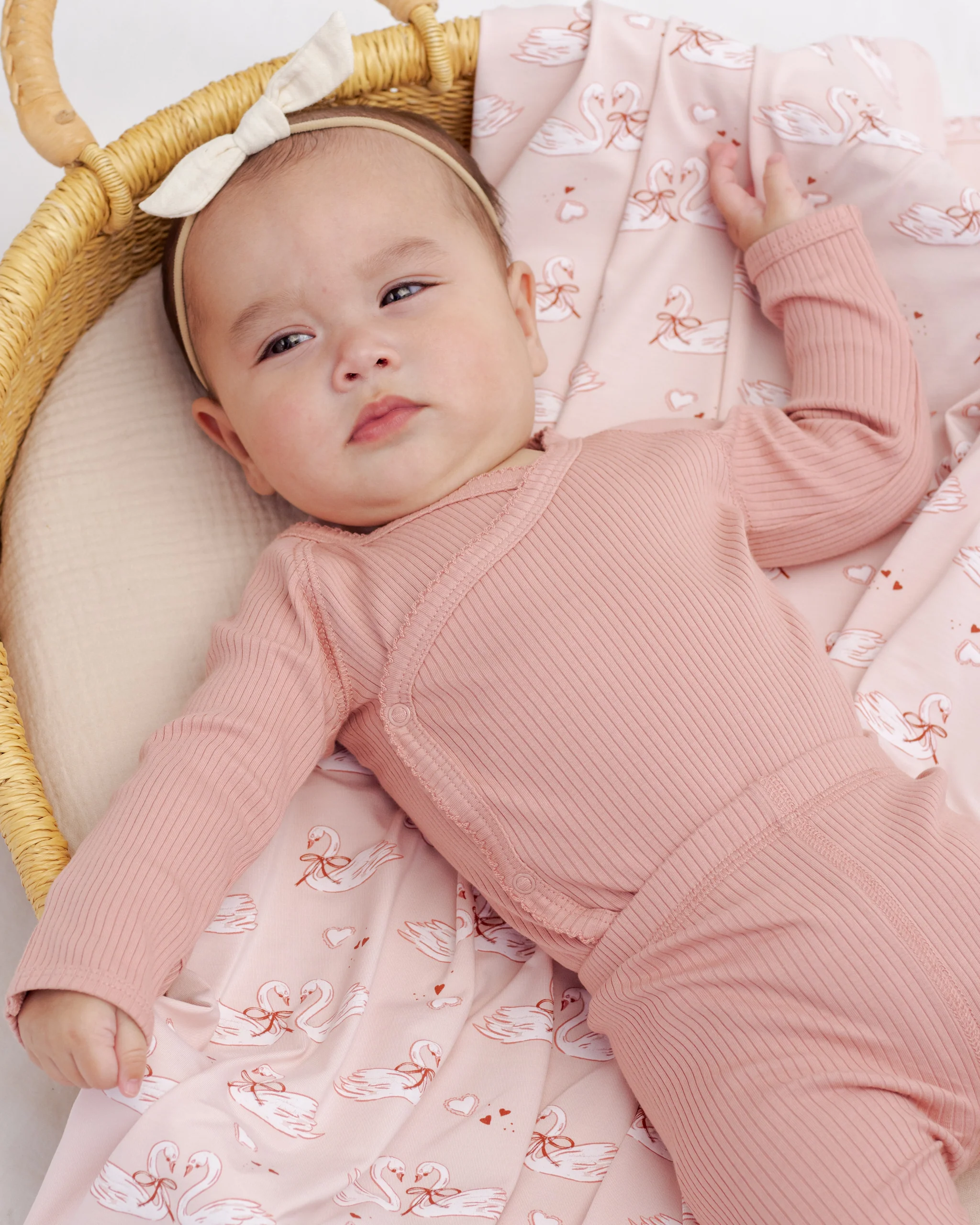 Side Snap Bodysuit Pink - Image 2