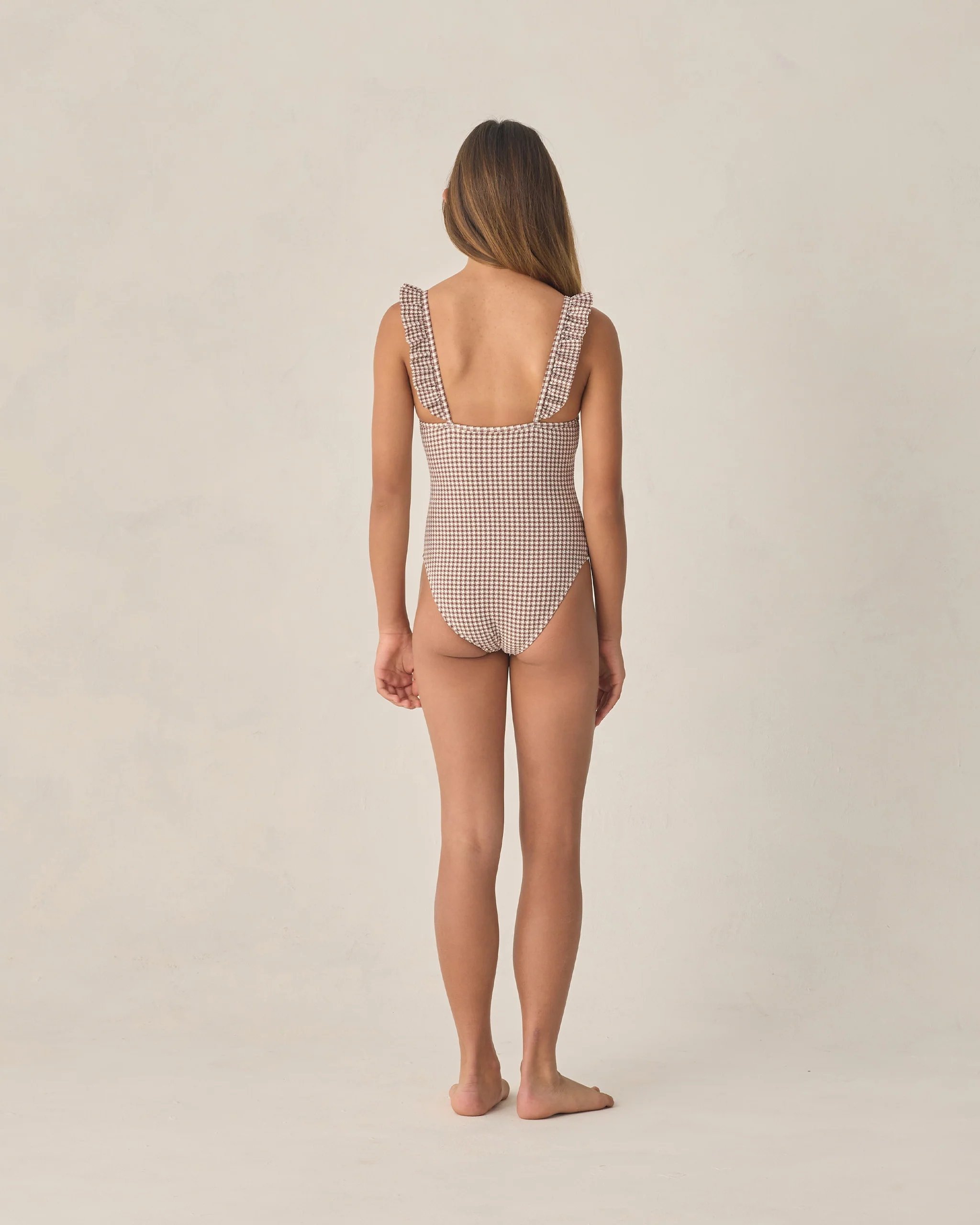 Teen Sky One-Piece Chocolate Houndstooth - Image 2