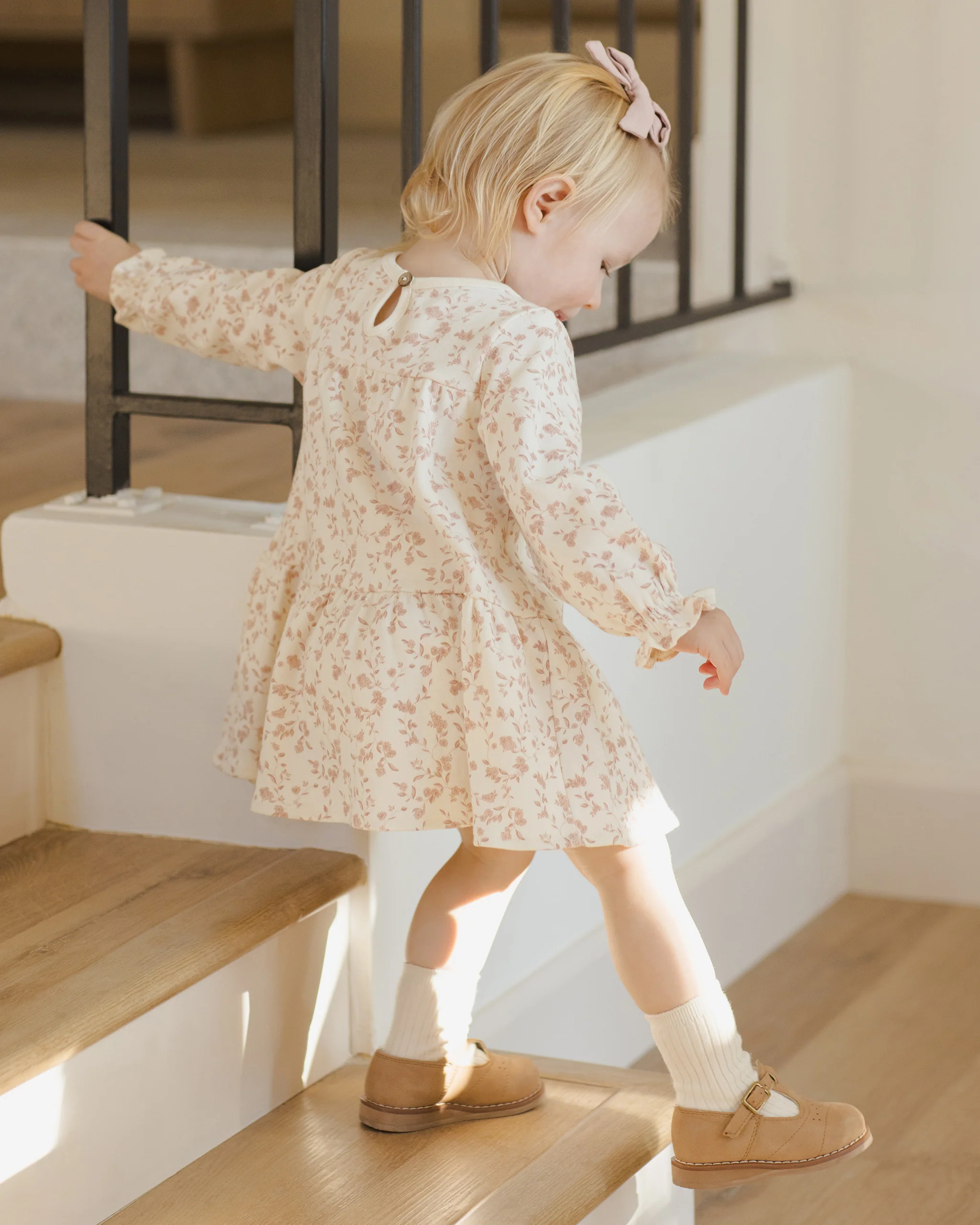 Tiered Jersey Dress French Garden - Image 3