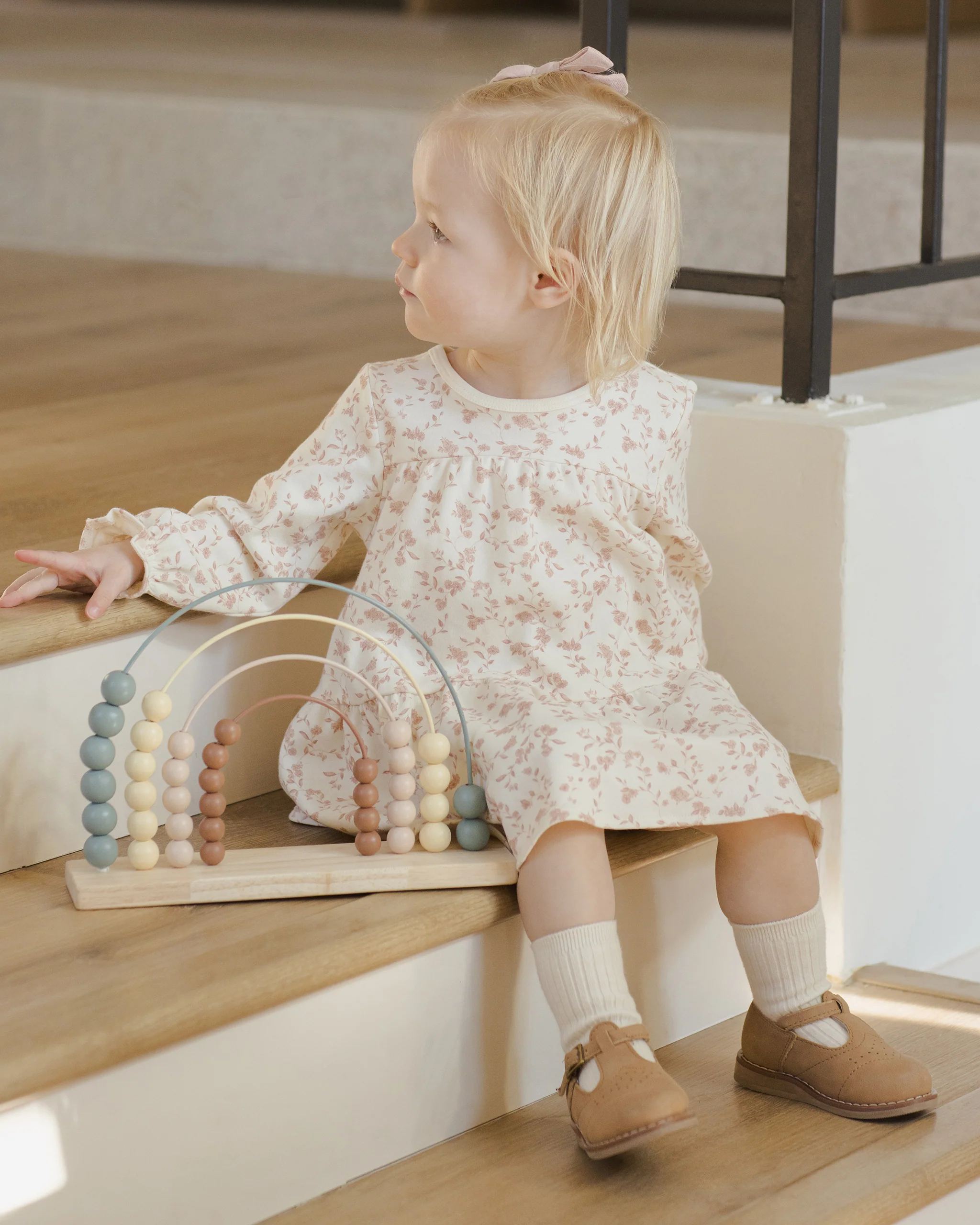 Tiered Jersey Dress French Garden - Image 5