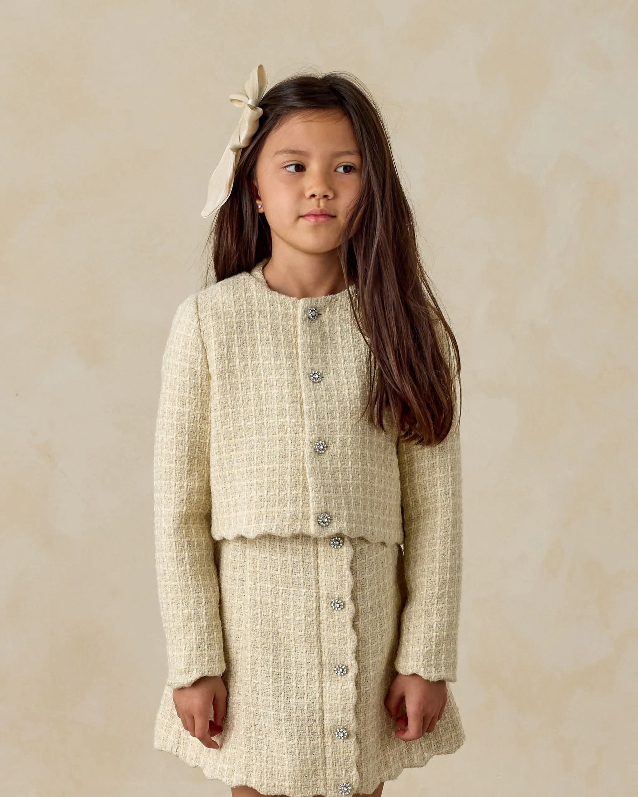 Tweed Jacket Ecru - Image 2