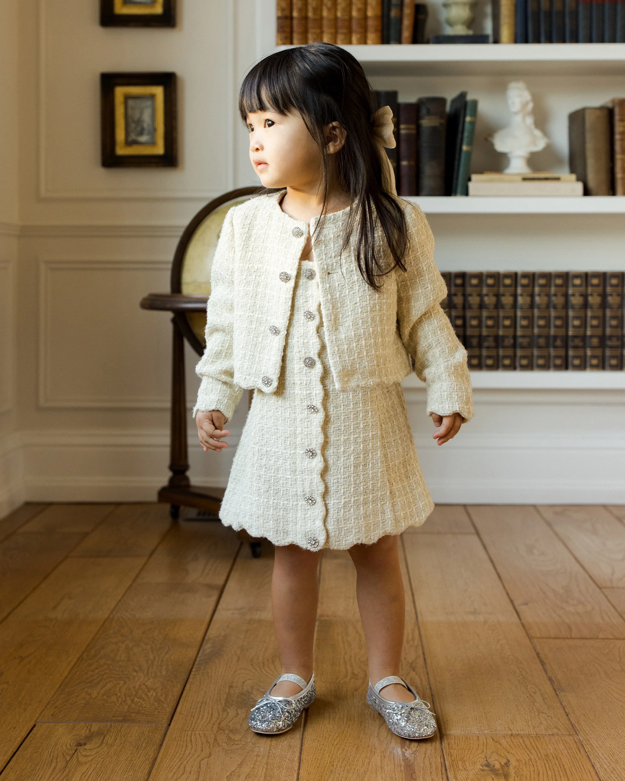 Tweed Jacket Ecru - Image 4