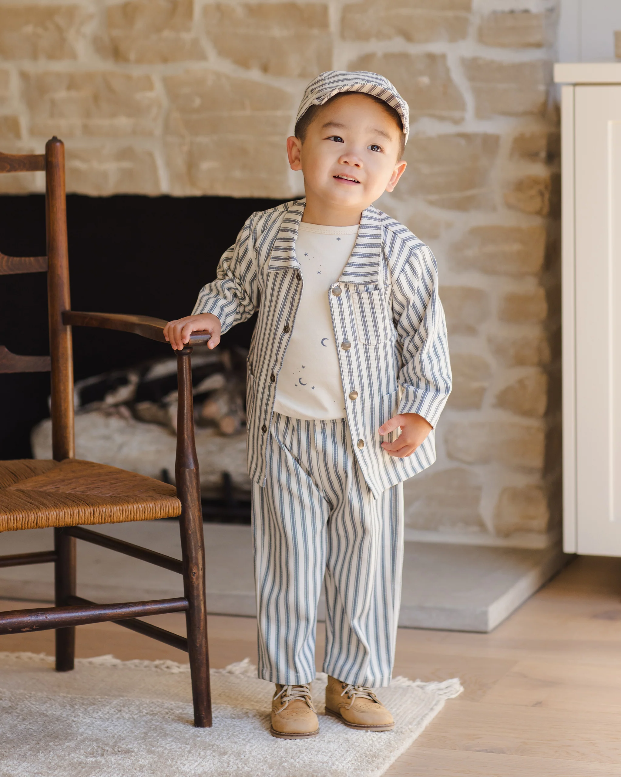 Utility Jacket Ocean Pinstripe - Image 3