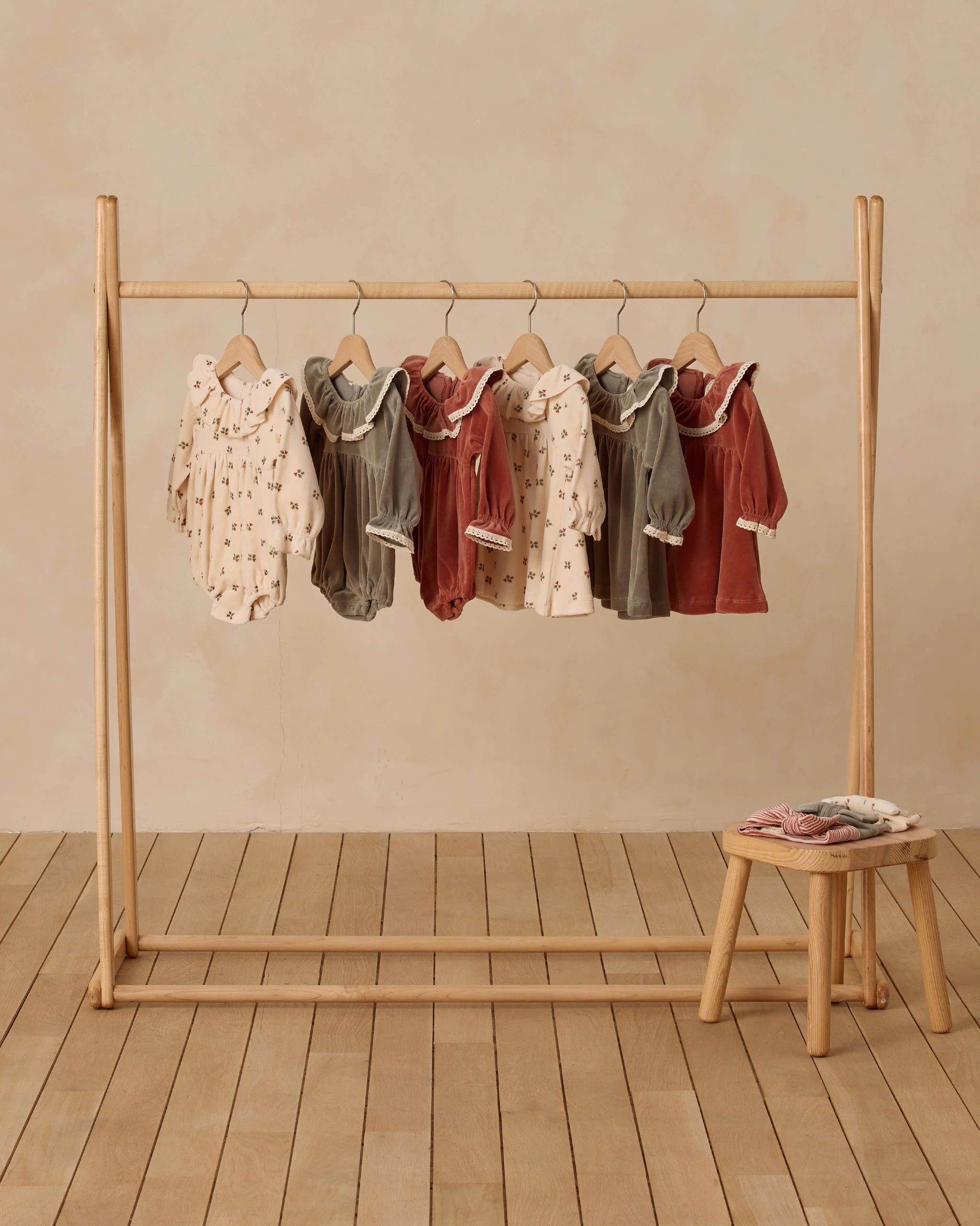 Velour Baby Dress Cranberry - Image 5
