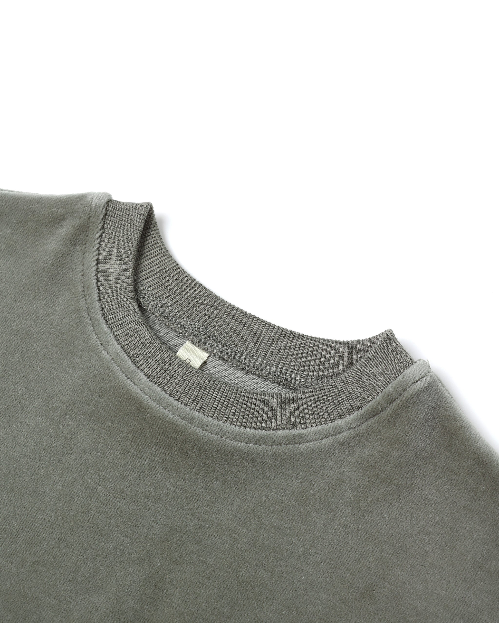 Velour Relaxed Sweatshirt Forest - Image 7
