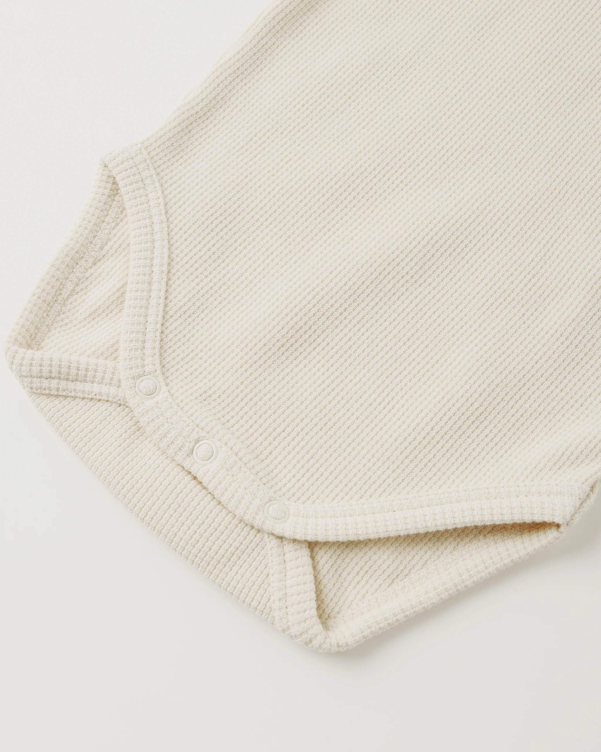 Waffle Long Sleeve Bodysuit Natural - Image 7