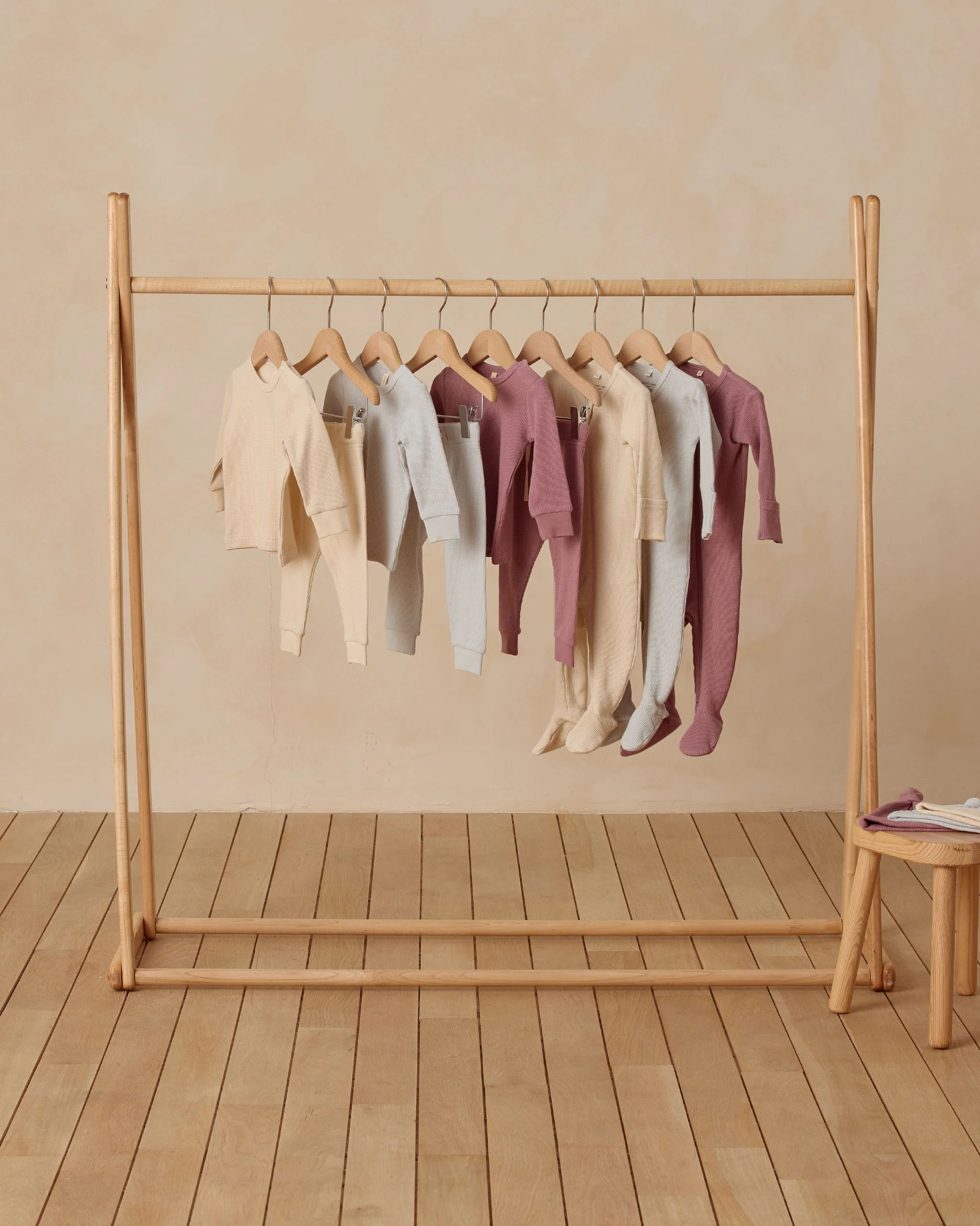 Waffle Top + Pant Set Natural - Image 2