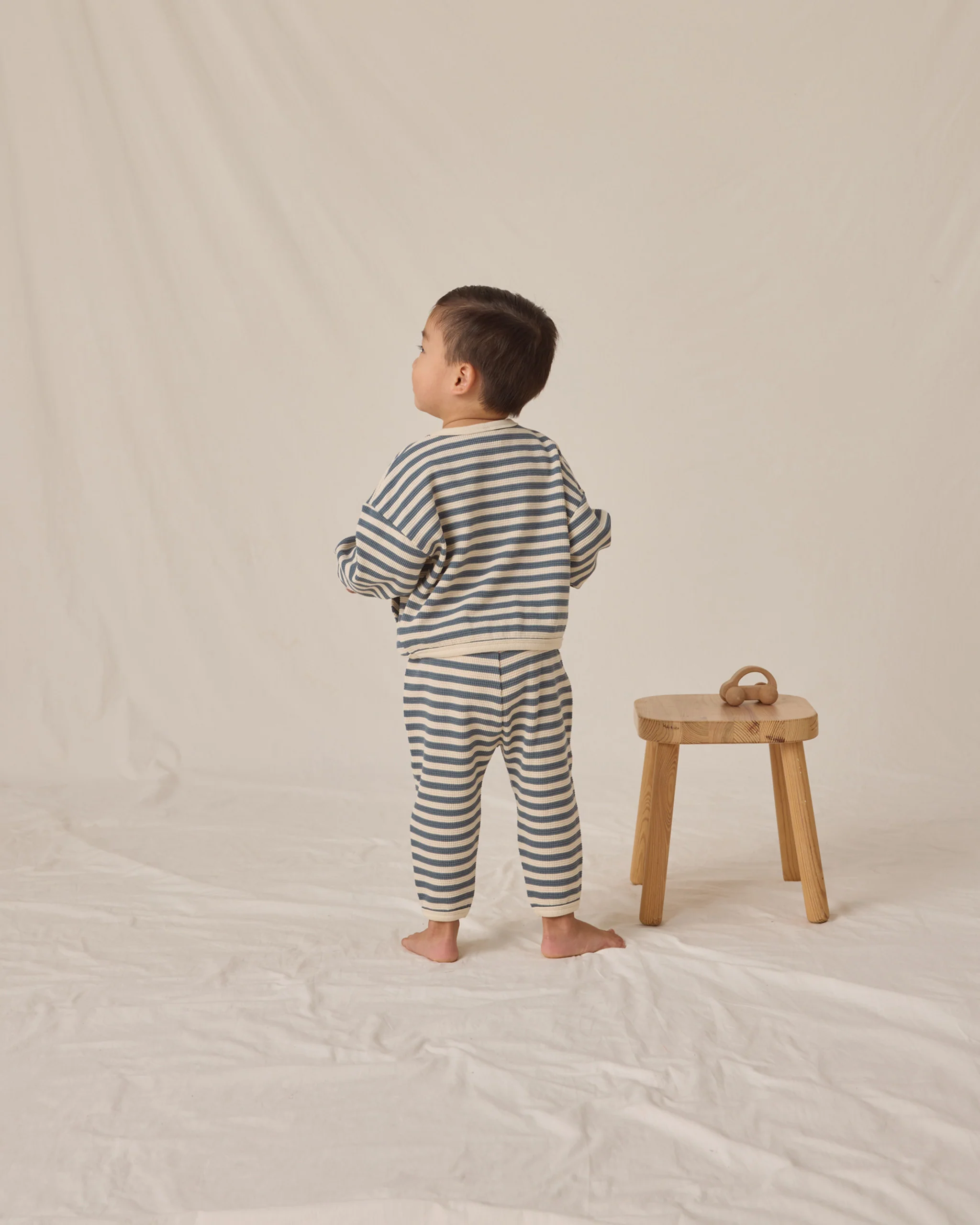 Waffle Slouch Set Ocean Stripe - Image 6
