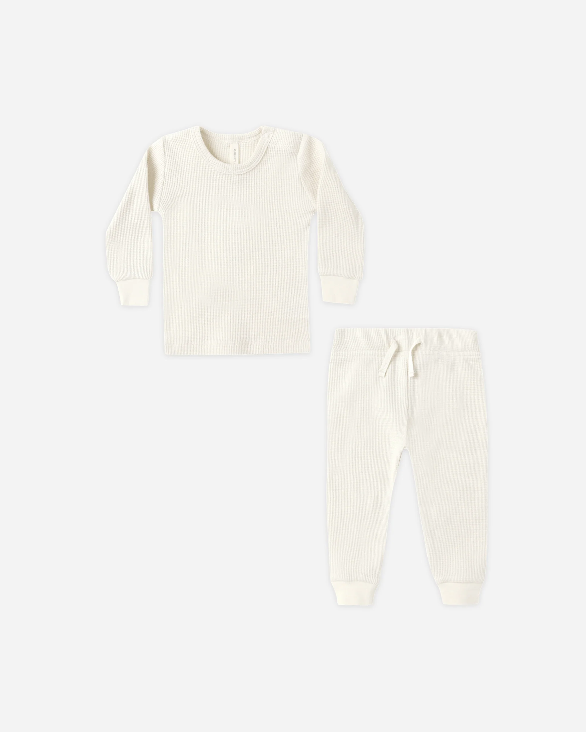 Waffle Top + Pant Set Natural