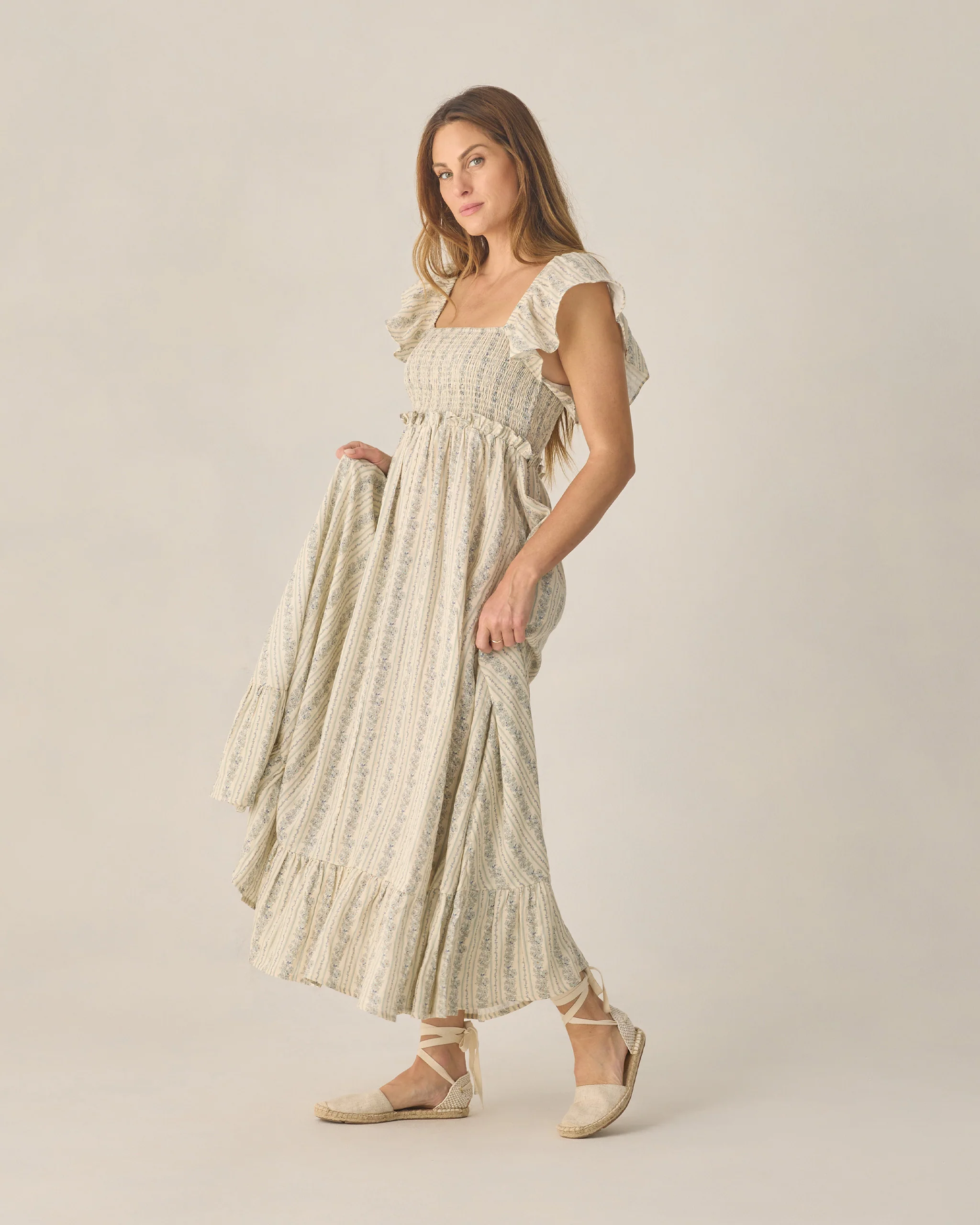 Women's Francesca Dress Blue Floral - Image 3