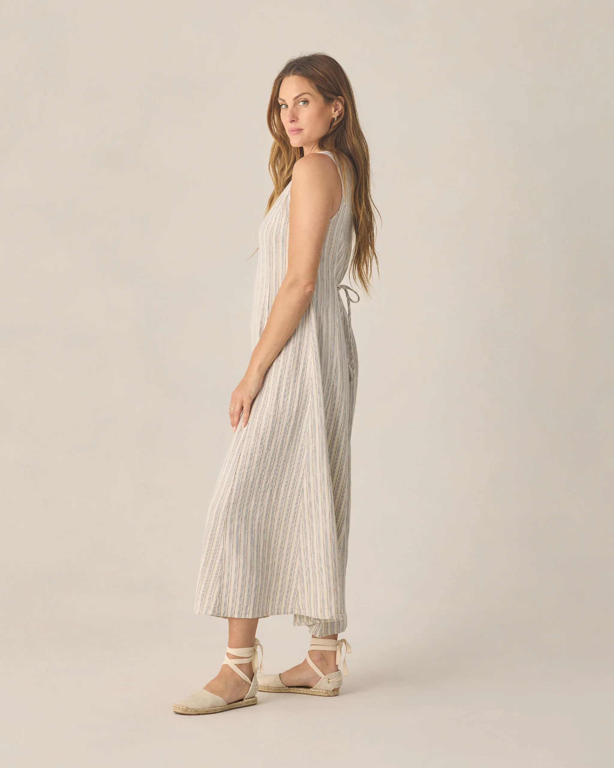 Women's Indi Midi Dress Nautical Stripe - Image 3