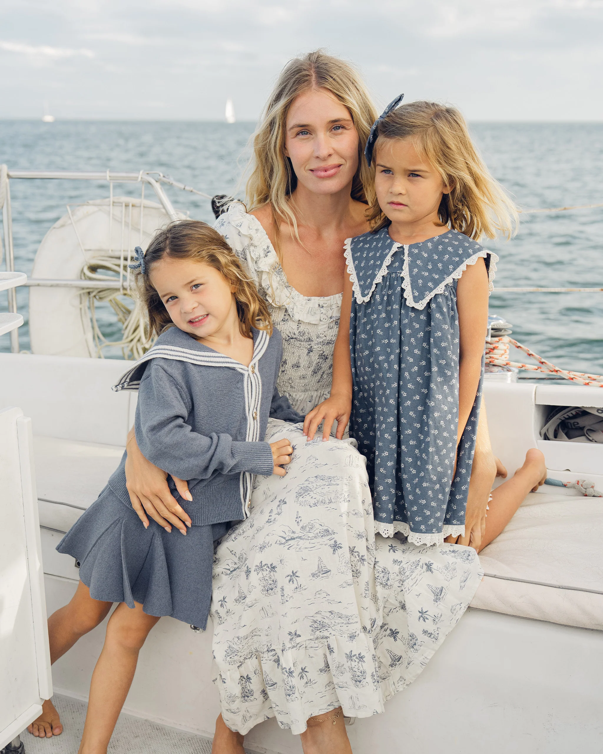 Women's Lexi Dress Ocean Toile - Image 6