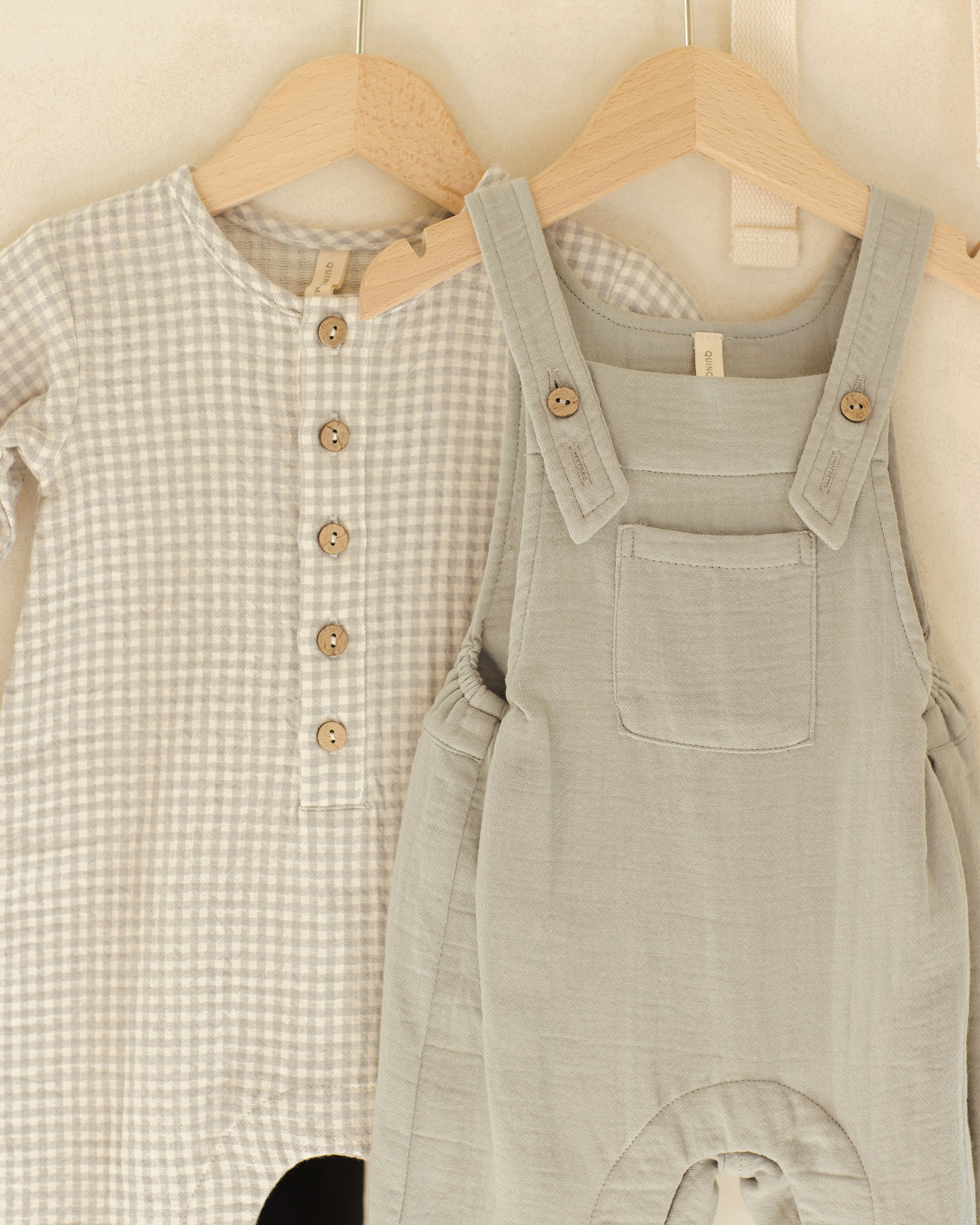 Woven Jumpsuit Blue Gingham - Image 3