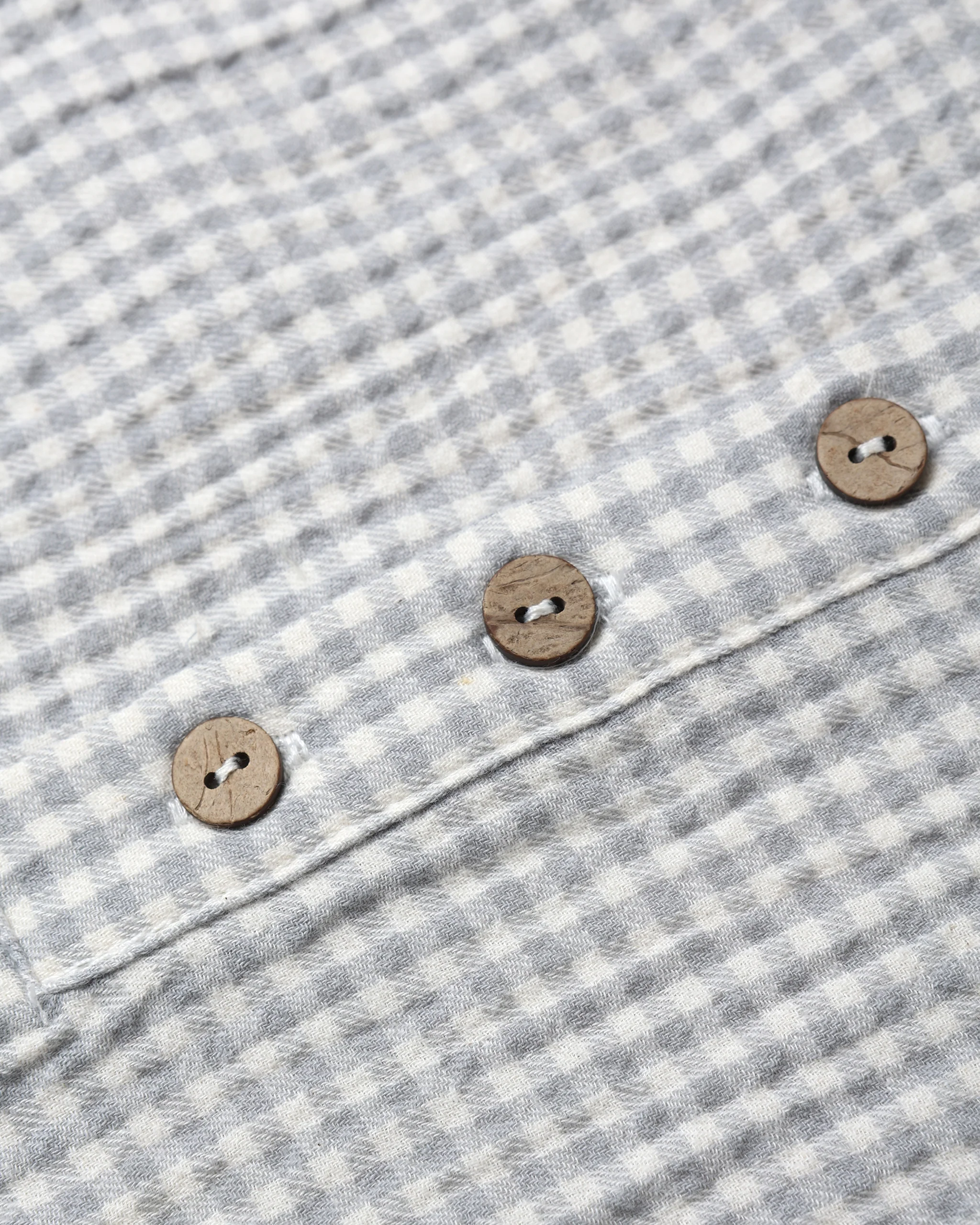 Woven Jumpsuit Blue Gingham - Image 4