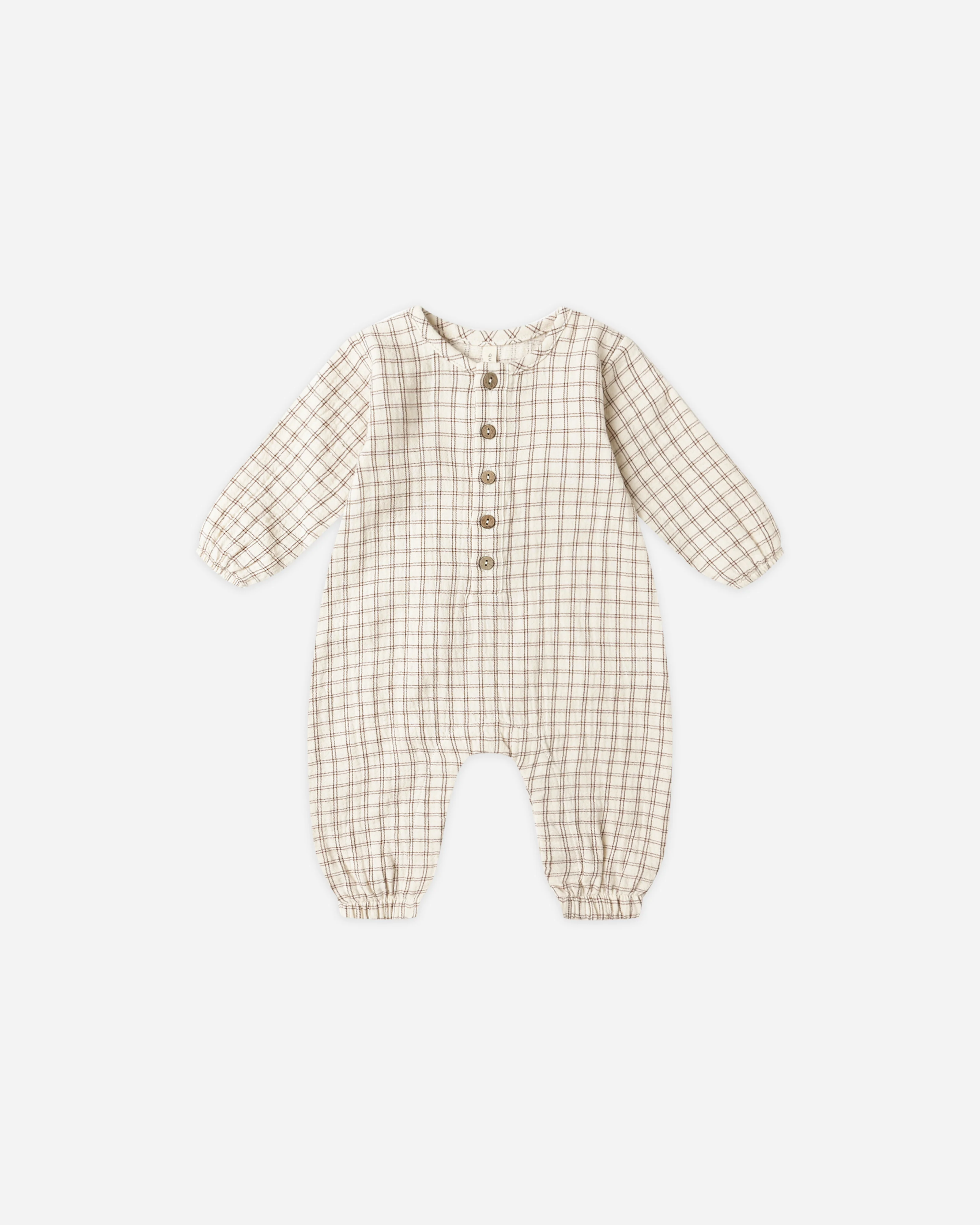 Woven Jumpsuit Cedar Check