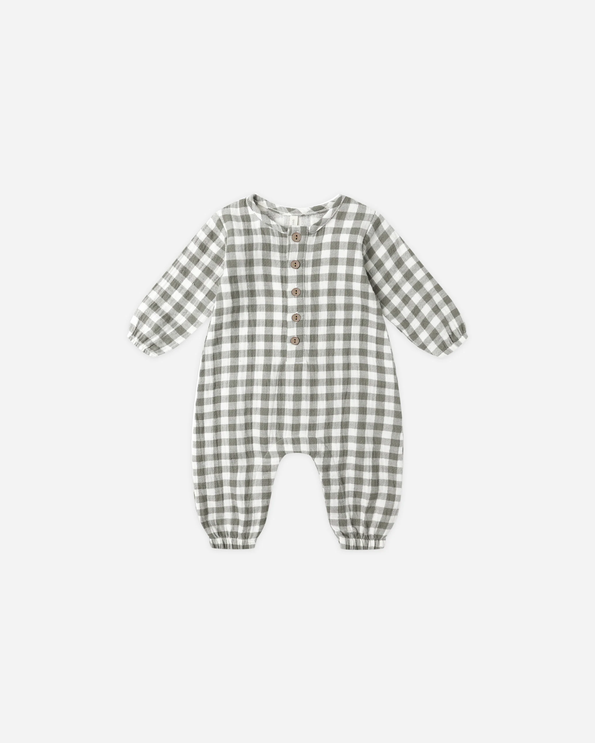 Woven Jumpsuit Forest Check