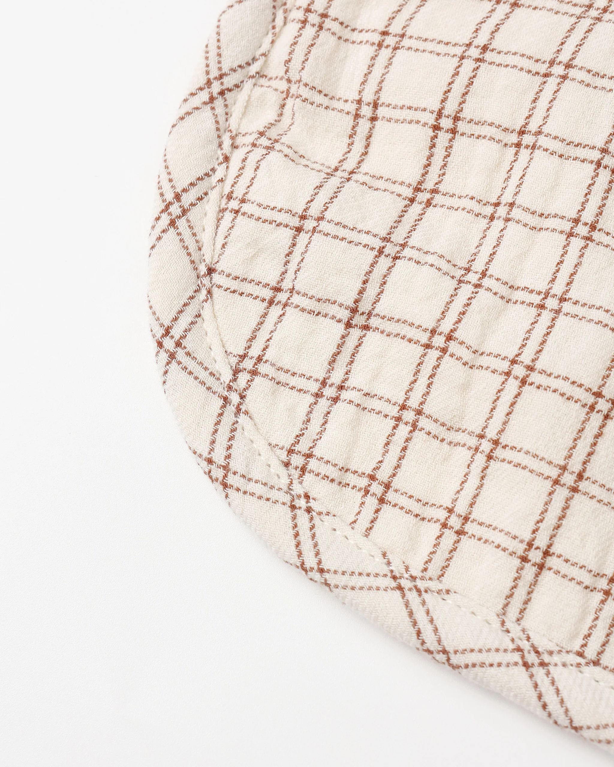 Woven Tie Bib Cedar Check - Image 3