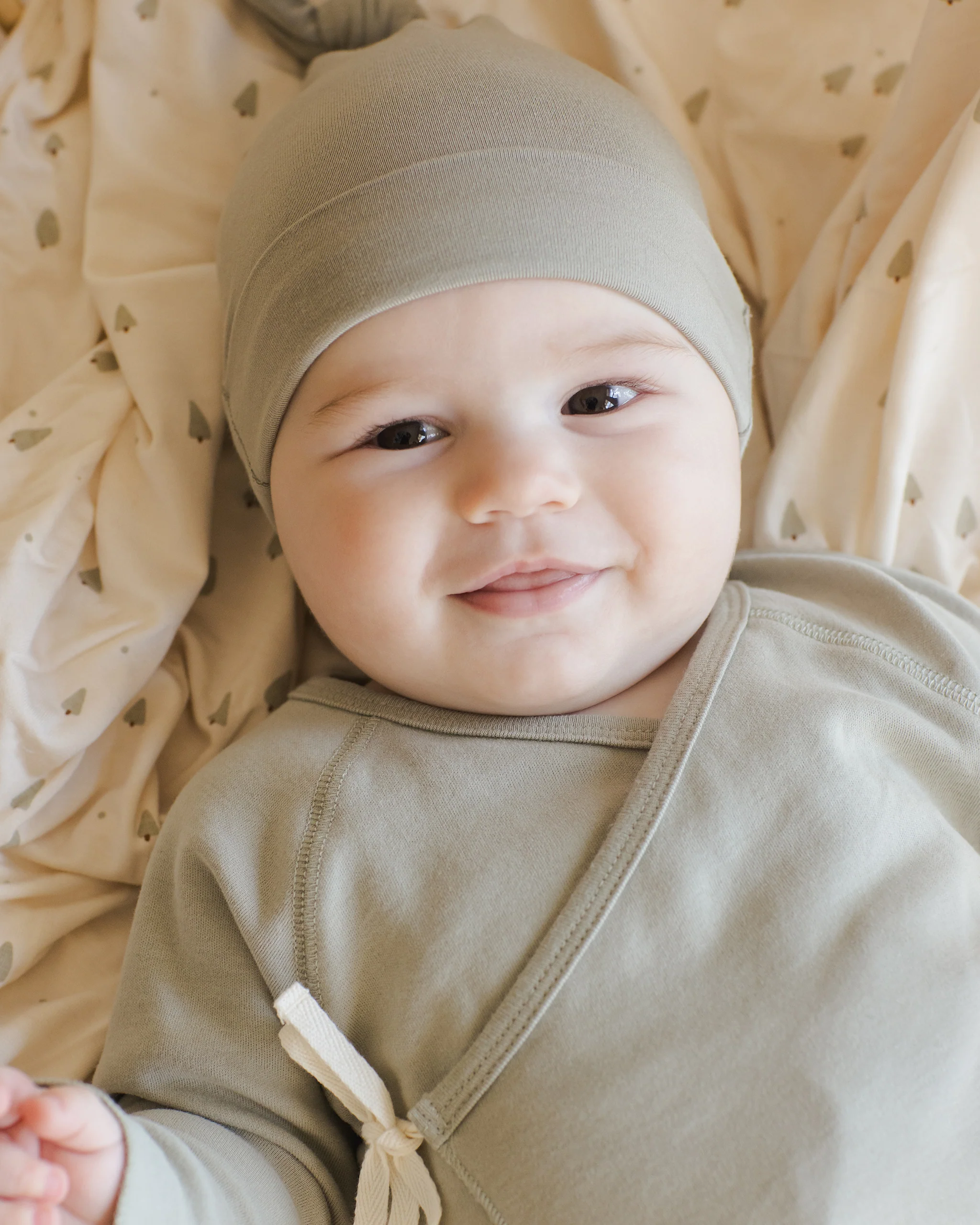 Bamboo Knotted Baby Hat Fern - Image 3