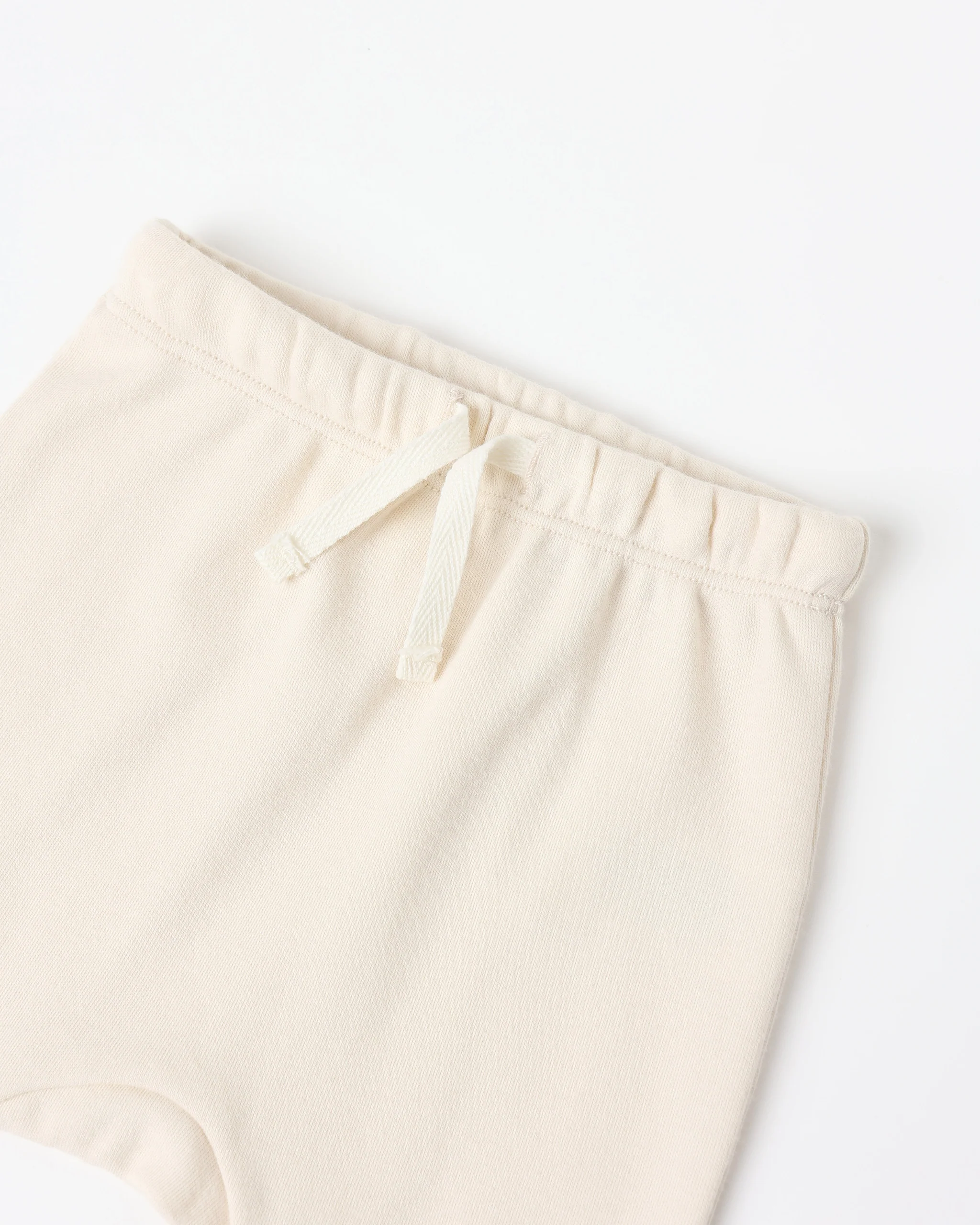 Wrap Top + Footed Pant Set Natural - Image 4