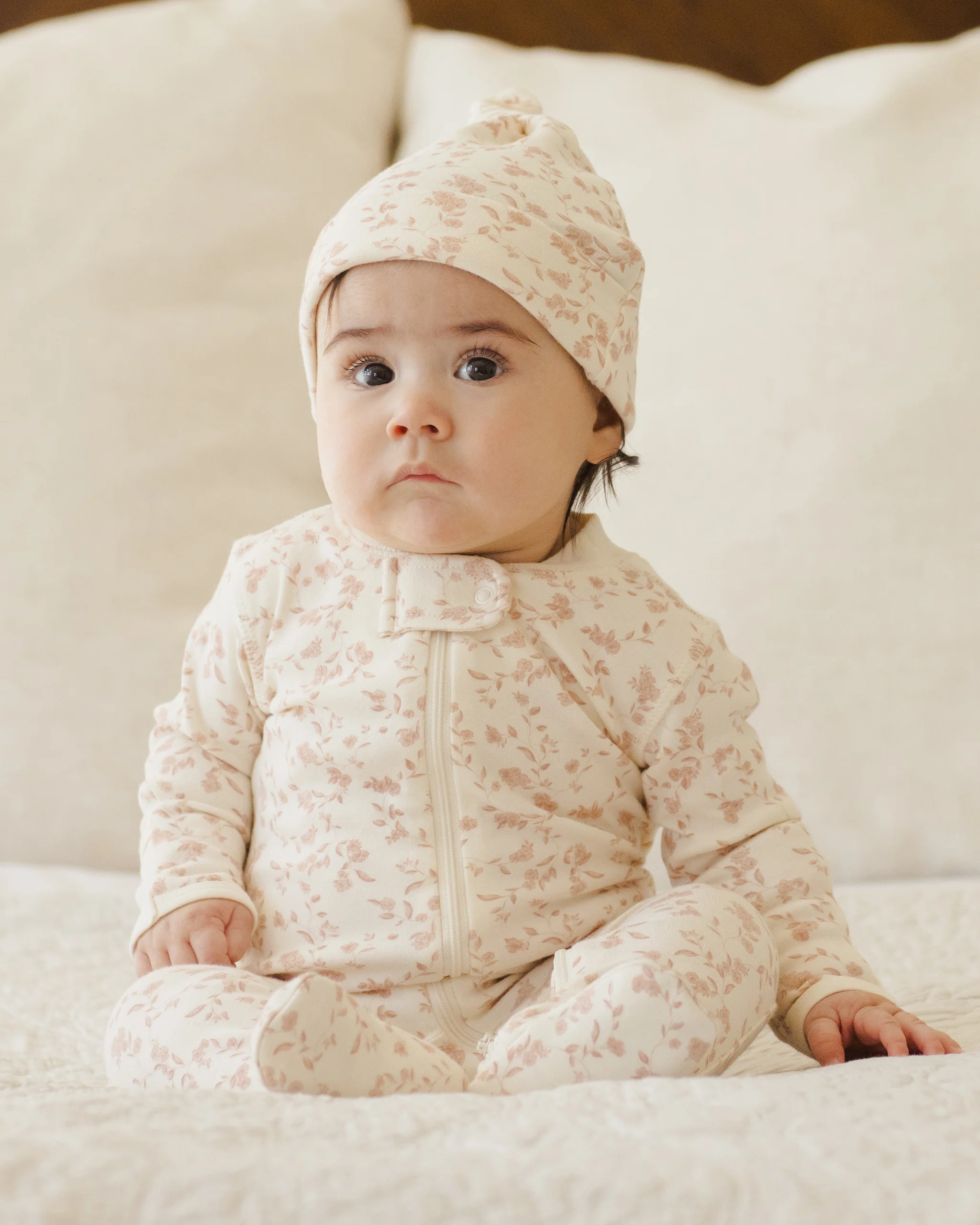 Knotted Baby Hat French Garden - Image 2