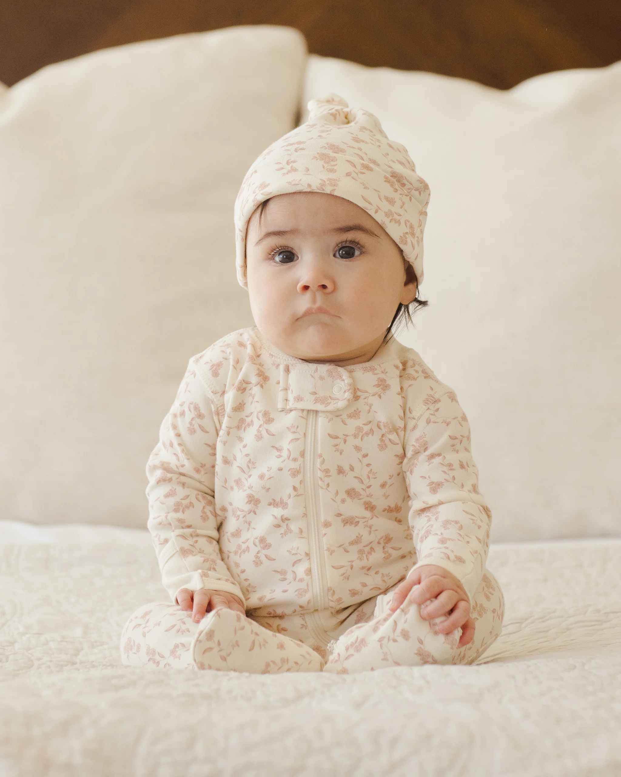 Knotted Baby Hat French Garden - Image 3