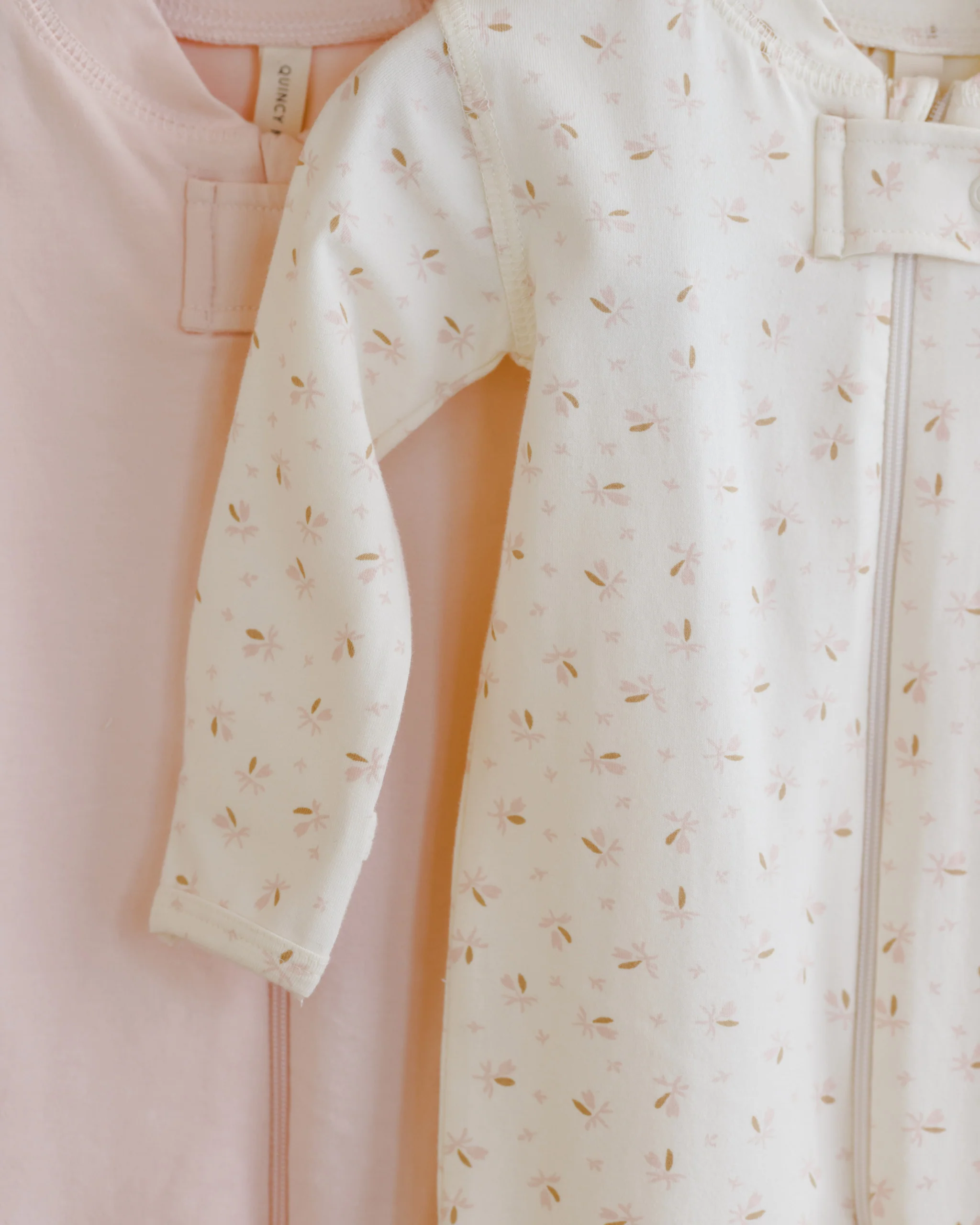 Zip Longsleeve Sleeper Footie Fleur - Image 5